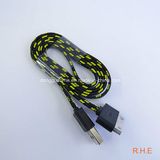 2016 Black Color Braided USB Cable for Micro Phone (RHE-A3-004)