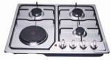 Hot Selling 3burner Gas and 1 Electric Gas Stove