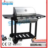 2014 Hot Selling 3 Burner with Side Burner Gas BBQ Grill