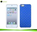 Luxurious Spot Diamond Crystal Mobile Phone Case Cover for iPhone 5 Blue