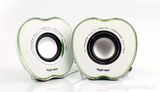 Apple Shape Laptop Speaker, Stereo Speaker, 2.0 USB Speaker