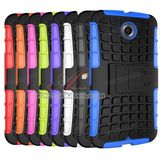 Kickstand Hybrid PC and Silicone Phone Cover for Motorola Nexus 6 Xt1103 Xt1100