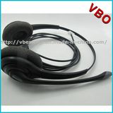 Binaural Rj11 Call Center Headset for Telephone Headset with Foam Ear Cushion