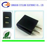 5V2a Double USB Mobile Phone Charger with UL Plug