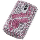 Footprint Pattern Bling Rhinestone Hard Plastic Back Case Cover for BlackBerry 9000