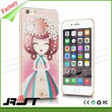 3D Embossed Printing Transparent TPU Phone Cover Cases for iPhone 6 6s Plus (RJT-0120)