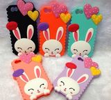 Wholesale 3D Rabbit Fashion Mobile Silicone Phone Case (BZPC030)