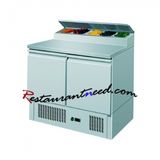 2 Doors Static Cooling Sandwich Counter Refrigerator