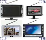 7inch Portable TV with DVB-T, USB and Card Reader (KL-TVC707E / 707B / 701B / 718B)