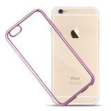 Hot Selling Ultra-Thin Electroplated Transparent TPU Mobile Phone Case for iPhone 6/6s Plus