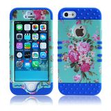 Dual Layer Defender Hybrid Hard PC Mobile Phone Case for iPhone 5s