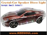 Crystal Car USB/TF Card Speaker Disco Light FM Radio (KS-789Y)