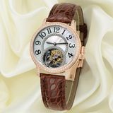 Custom Real Tourbillon Movement Watch for Girls Tw-103