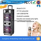 Model D-210 Portable Mini Bluetooth Trolley Speaker with FM