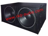 (OEM) Double18 Inch Line Array Subwoofer (LA-218)