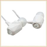 Top Sell Swarovski Crystal Earphone with off-White Color