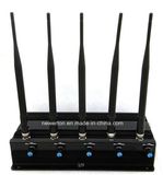 5 Antennas Desktop Mobile Phone Signal Jammer GSM Jammer 3G 4G Jammer