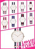 Custom Charm Alloy Watches with Quartz Movement (DC-856)