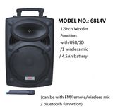 Cheap Price Batter Speaker 6814V