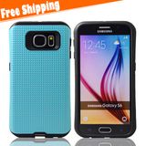 Hard Plastic Mobile Housing for Samsung Galaxy S6 PC TPU Hybrid Shockproof Case