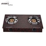 Kitchen Equipment Cast Iron Burners Glass Cook Top Two Burner Gas Stove