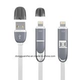 2 In1 Flat Cable for iPhone 6 and Micro (RHE-A4-025)