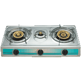 3 Burner Stainless Table Gas Stove (T-A3010) 