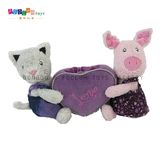 Soft Plush & Stuffed Cat and Pig Mobile Phone Holder