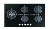 8mm Full Black Tempered Glass Gas Stove