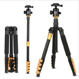 Q570A Aluminum Lighweight Camera Tripod for Travel, Flip Leg Lock Tube with 5 Section