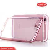 TPU Soft Electroplating Cell Phone Case Cover for iPhone 6/6s Plus (thickness 0.5mm)