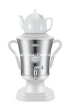 3.2L Stainless Steel Samovar with Temperature Display and Porcelain/Glass Teapot [T20A]