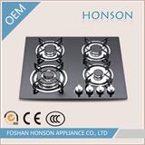 Italy Kitchen Appliance Tempered Glass Built-in Gas Hob