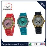 2016 Unisex Plastic Case Silicone Wristband Watch Silicone Watch (DC-187)