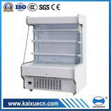 Upright Open Refrigerator for Vegetables and Fruits