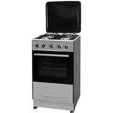 Free Standing with Enameled Pan Gas Oven (SS+metal lid)