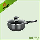 Cookware Non Stick Coating Sauce Pan (spiral bottom)