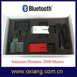 2014 Newest Motorcycle Bluetooth Helmet Headset with Intercom 1km