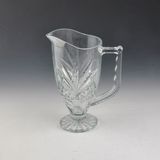 Embossed Flower Hot Selling Glass Water Pitcher