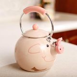 2015 High Grade Popular Enamel Pig Kettle