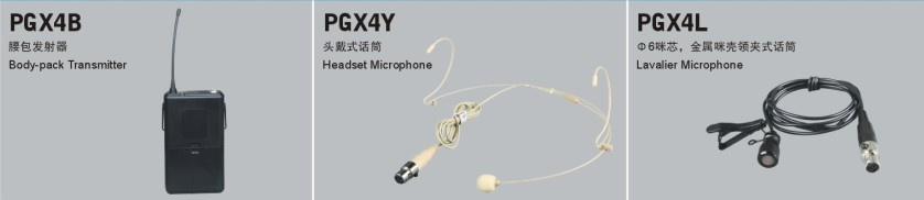 UHF Pll Professional Single Channel Antenna Diversity Microphone (PGX4)